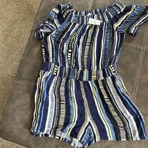 Loft Multi Color Romper - Never Worn